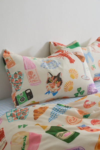 Seaside Weekend Patterned Sham Set, Standard
