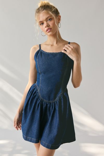 Daisy Street Mesh Patchwork Mini Dress