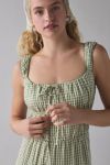 Daisy Street Gingham Tiered Milkmaid Maxi Dress