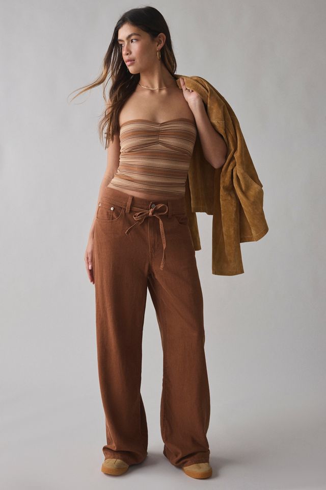 Levi's® XL Straight Tie-Waist Linen Pant | Urban Outfitters