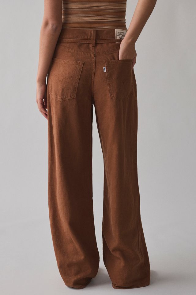 Levi's® XL Straight Tie-Waist Linen Pant | Urban Outfitters
