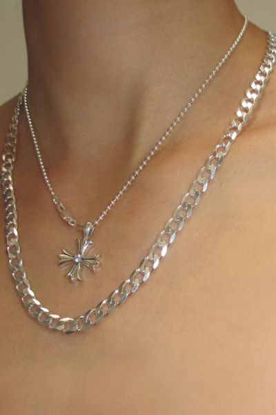 RIMOR Argent Cross 95 Sterling Silver Necklace