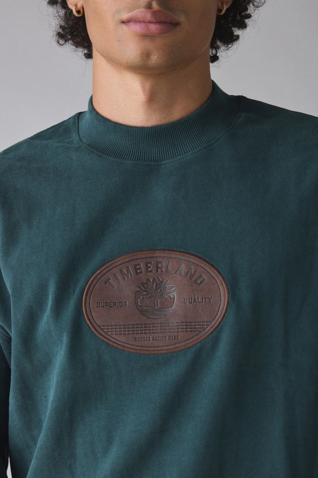 Timberland Leather Badge Logo Crew Neck Sweatshirt #3