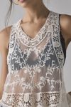 Kimchi Blue Cleo Sheer Embroidered Lace Babydoll Tank Top