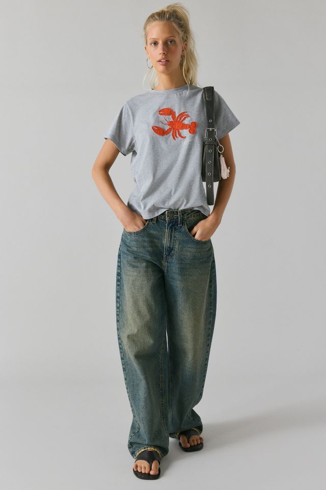 T-shirt ajusté avec appliqué de homard #3