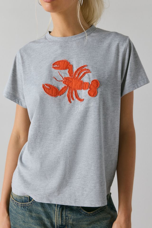 T-shirt ajusté avec appliqué de homard #4
