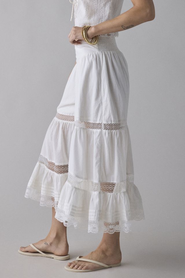 Kimchi Blue Cressida Lace-Trim Ruffle Bloomer Pant #3