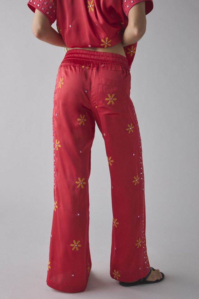 BDG Nash Satin Mirror Sequin Flare Pull-On Pant #3
