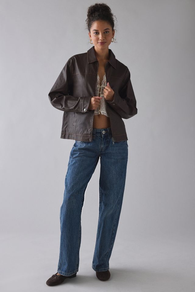 BDG Sabrina Oversized Faux Leather Jacket #2