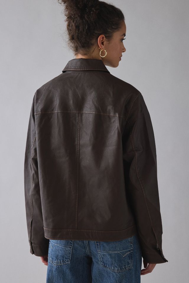 BDG Sabrina Oversized Faux Leather Jacket #3