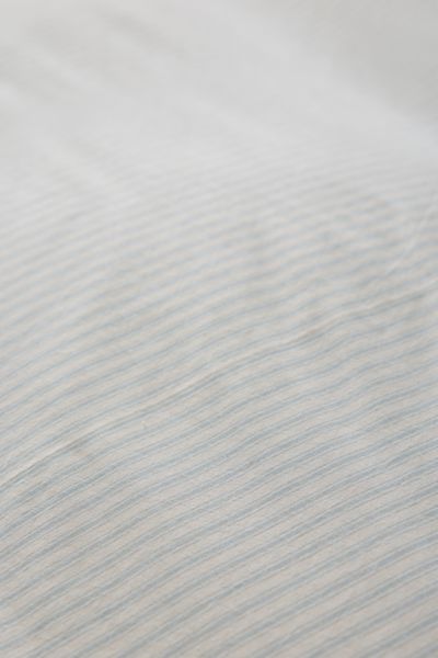 Yarn Dye Striped Knotted Duvet Cover