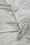 Yarn Dye Striped Knotted Duvet Cover