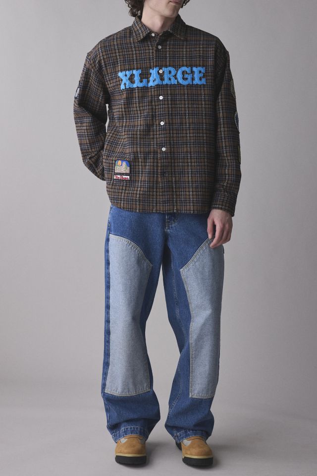XLARGE Patched Flannel Long Sleeve Shirt #2