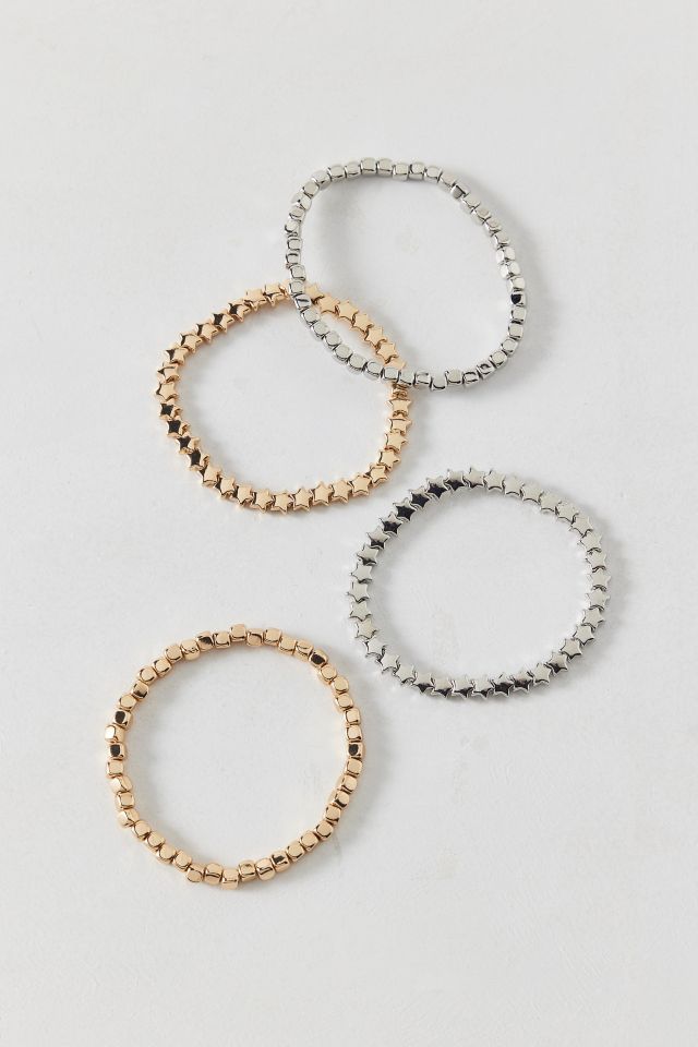 Marais Metal Beaded Stretch Bracelet Set #1