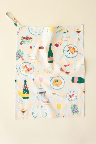 Urban Outfitters Mia Icon Tea Towel In Brunch At  In Multi