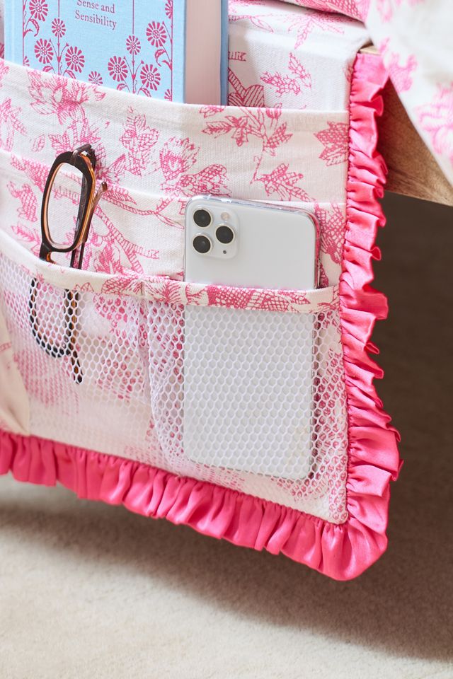 Mariya Ruffle Hanging Bedside Caddy Organizer