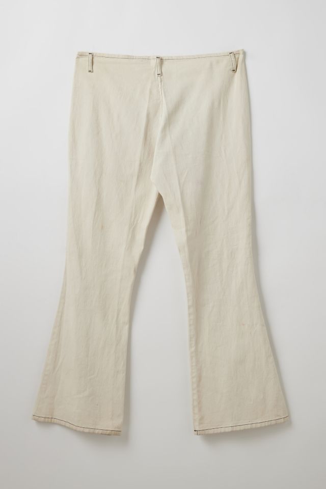 Vintage By Madalyn Newell Stitched Low-Rise Flare Pant #1
