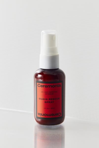 Ceremonia Mini Guava Rescue Spray Detangler & Heat Protectant In Red At Urban Outfitters In Red