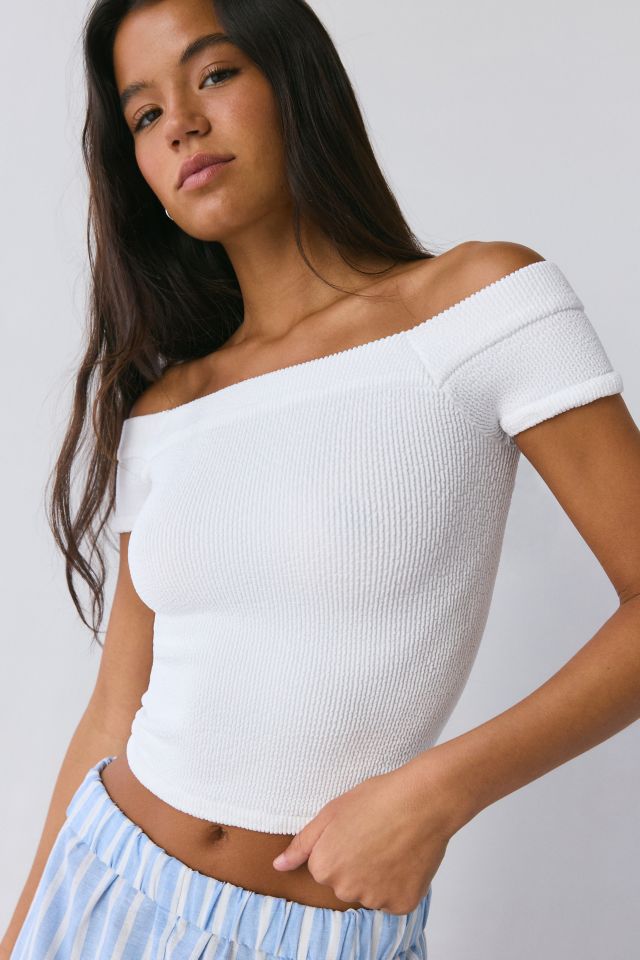 Out From Under Days Off Seamless Knit Off-The-Shoulder Top #1