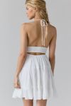 Kimchi Blue Phoebe Cotton Open-Back Halter Mini Dress