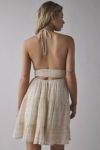 Kimchi Blue Phoebe Cotton Open-Back Halter Knee Length Dress