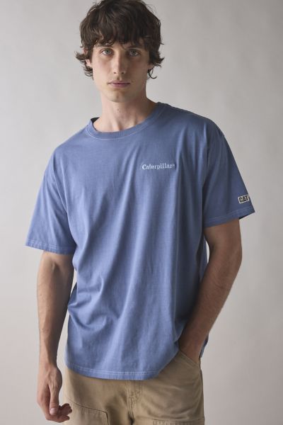 Cat Heavyweight Relaxed Fit Tee In Slate, Men's At Urban Outfitters In Gray
