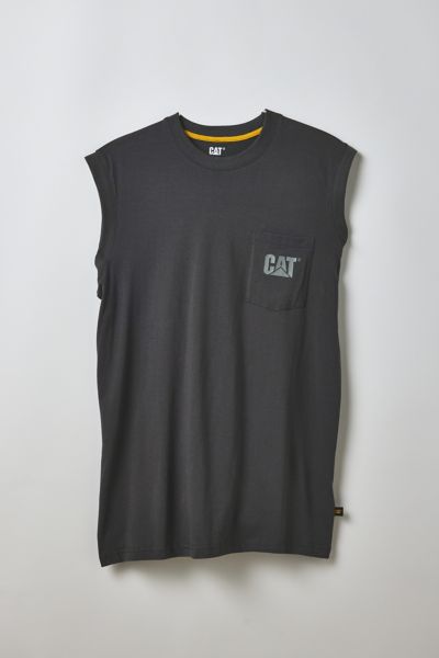 CAT Trademark Graphic Muscle Tee