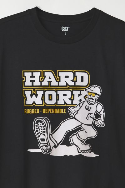 CAT Hard Work Graphic Tee