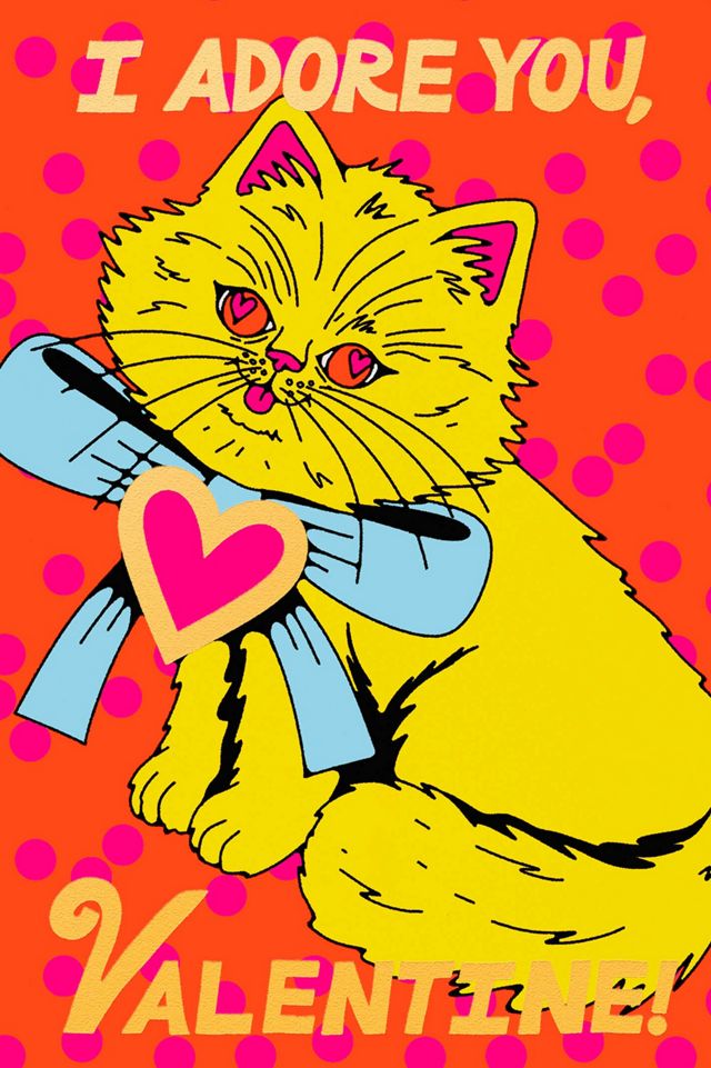 Red Cap I Adore You Valentine's Day Greeting Card #1