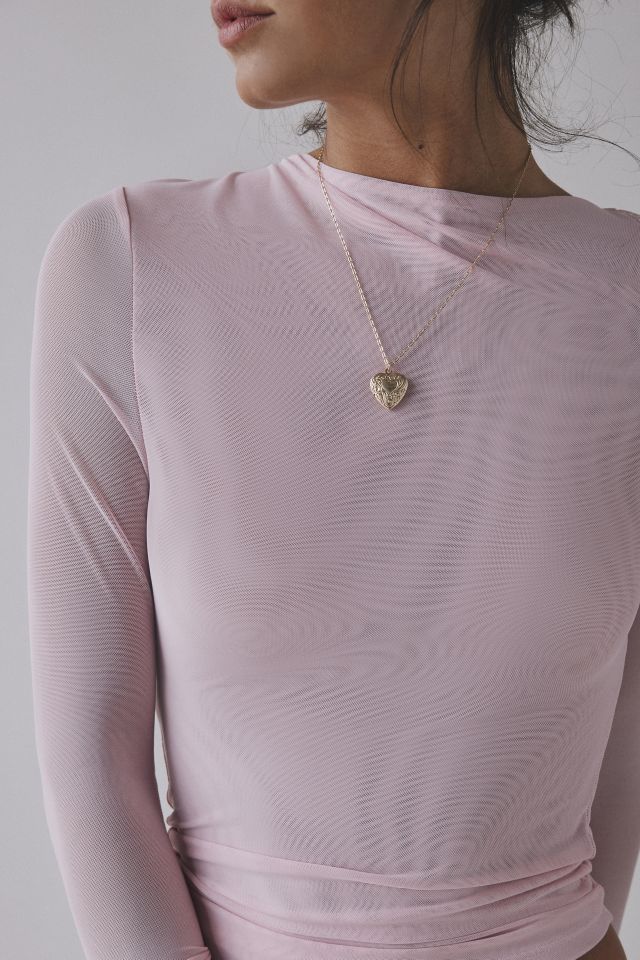 CAMPBELL&KRAMER X ReMADE By UO Exclusive Demeter Long Sleeve Crop Top