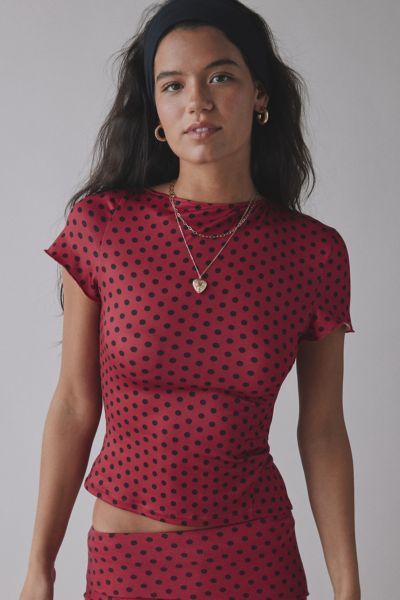 CAMPBELL&KRAMER X ReMADE By UO Exclusive Demeter Short Sleeve Crop Top