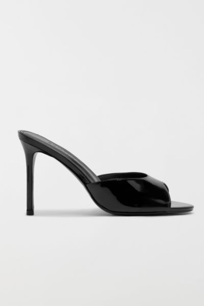 Schutz Cloe Patent Leather Mule Heel In Black, Women's At Urban Outfitters