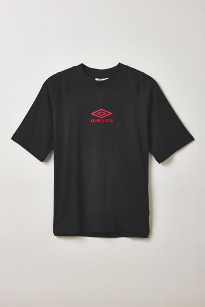 Umbro Logo Graphic Boxy Tee In Black, Men's At Urban Outfitters In Black