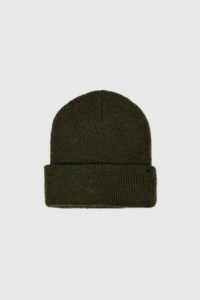 Urban Outfitters Vintage 2000's Deadstock Usn Olive Wool Naval Watch Cap Beanie In Olive, Men's At  In Olive