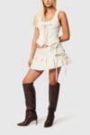 Abrand Pleated Wrap Skirt