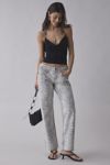 UO Isabel O-Ring Plunging Cowl Halter Top