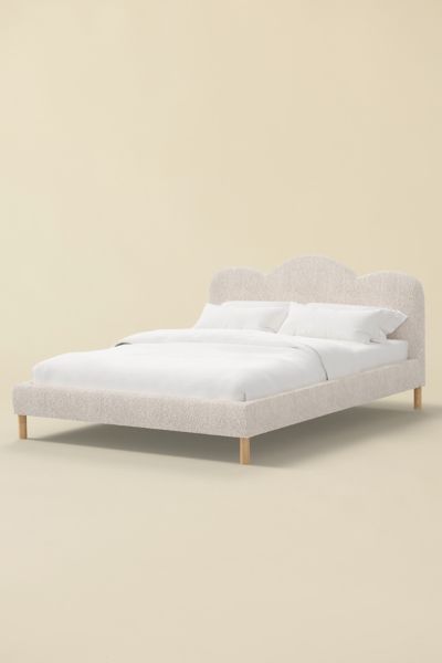 Yara Petal Velvet Upholstered Bed