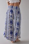 Out From Under Beachy Keen Smocked Wide Leg Crop Pant