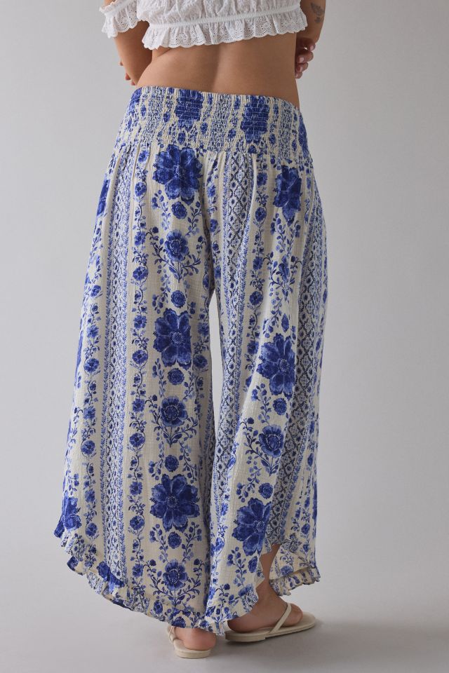 Out From Under Beachy Keen Smocked Wide Leg Crop Pant #4