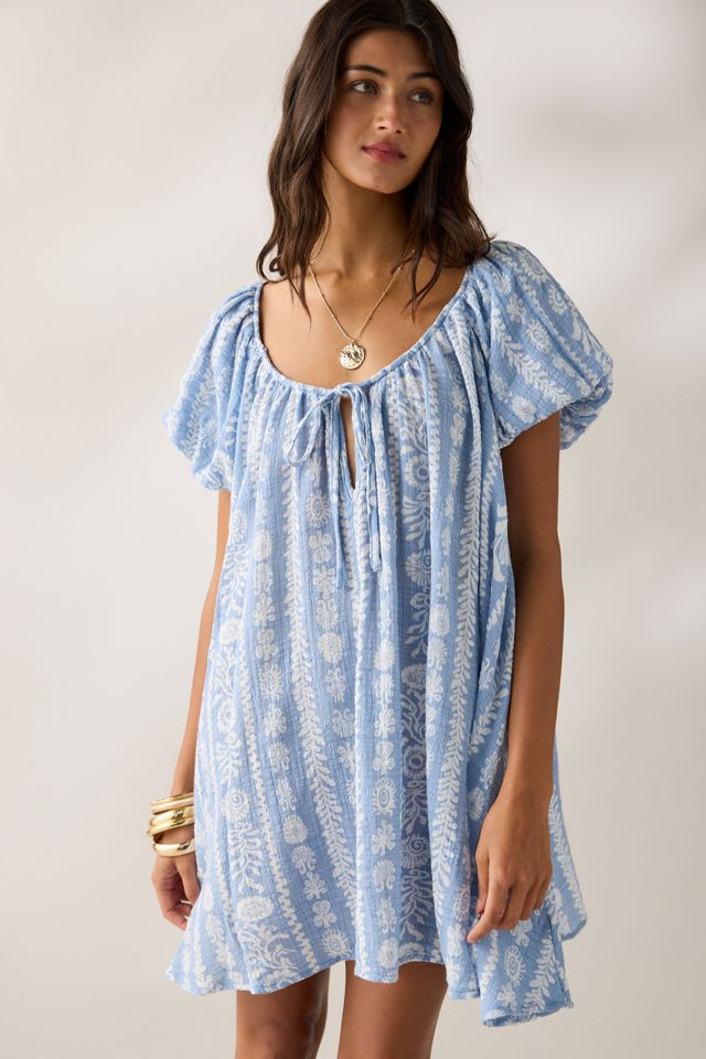 Out From Under Amara Cotton-Blend Slip Mini Dress #1