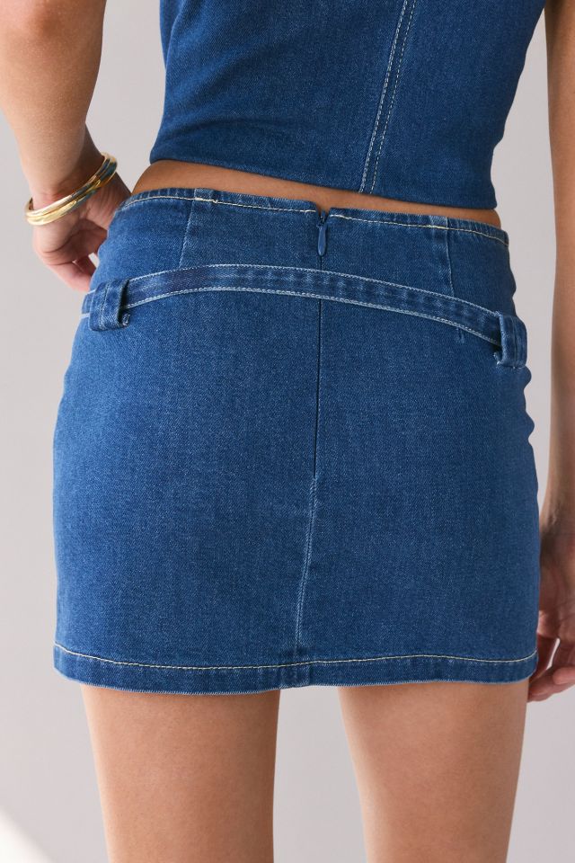 by.DYLN Renae Belted Denim Mini Skirt #2