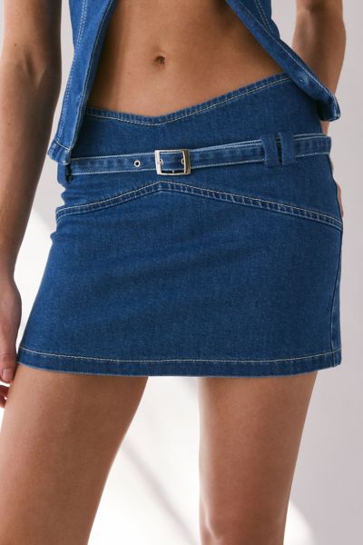 【U LAN】Split Strap Mini Skirt DK0015-PG1334-995210590_grande