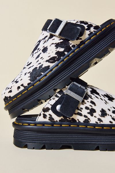Dr. Martens Women's Zebzag Suede Slingback Platform Mule