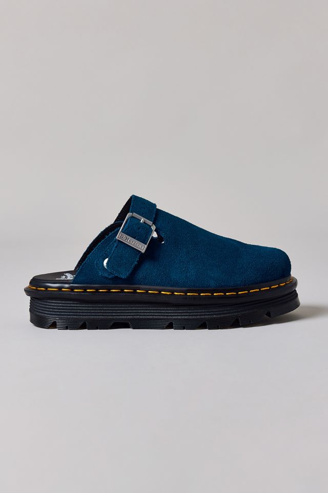 Dr. Martens Women's Zebzag Suede Slingback Platform Mule | Urban