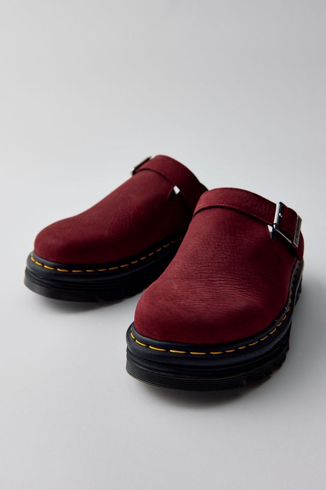 Mules à Plateforme Arrière en Daim Zebzag pour Femmes Dr. Martens #1