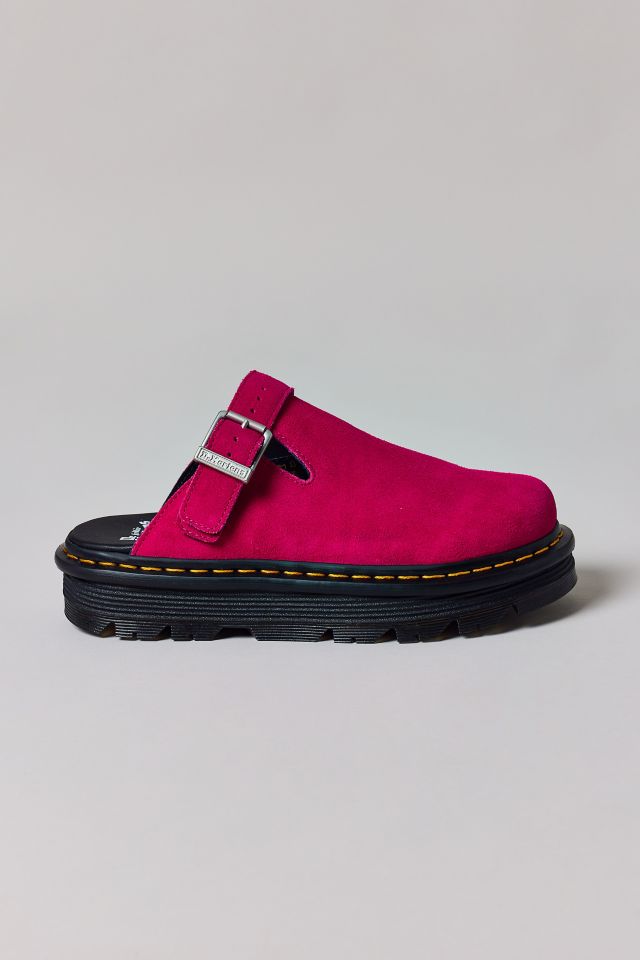 Dr. Martens Women's Zebzag Suede Slingback Platform Mule #1