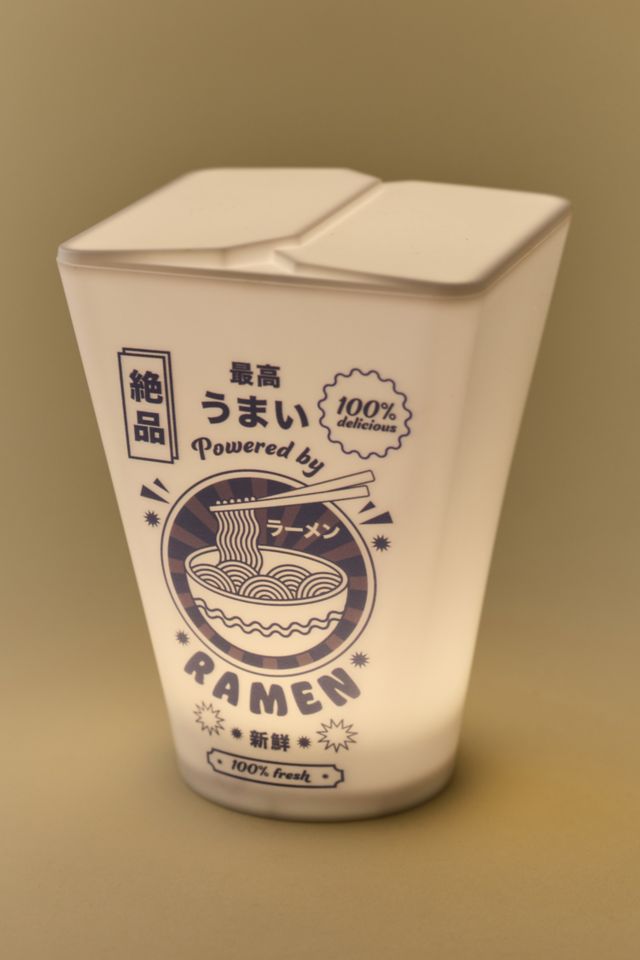 Lampe de table portable en carton de nouilles Ramen #1