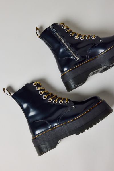 Dr. Martens Women's Jadon Max Platform Boot In Black, Women's At Urban Outfitters In Blue