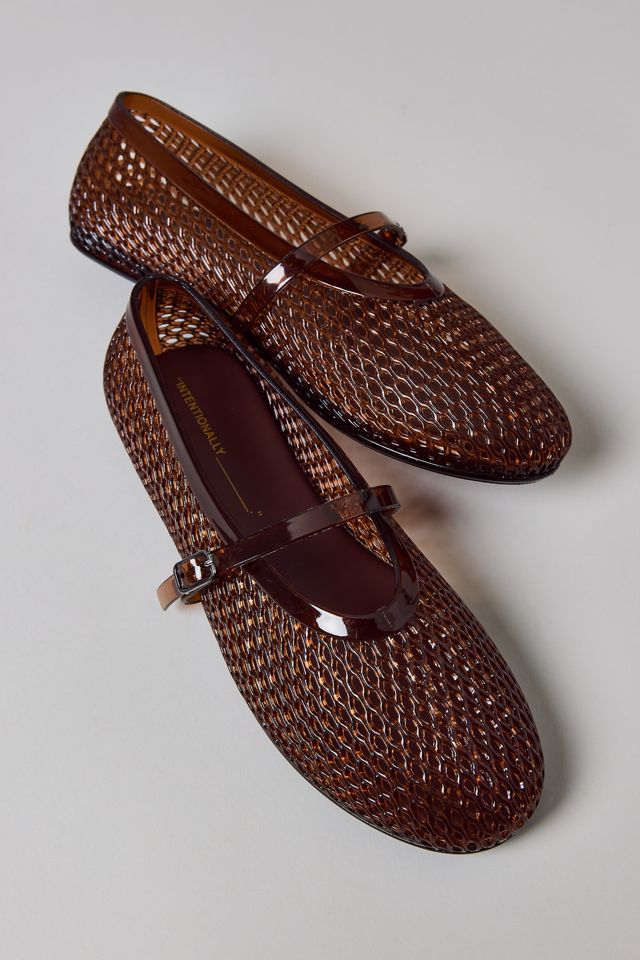 Intentionally Blank Classy Jelly Mary Jane Flats #1