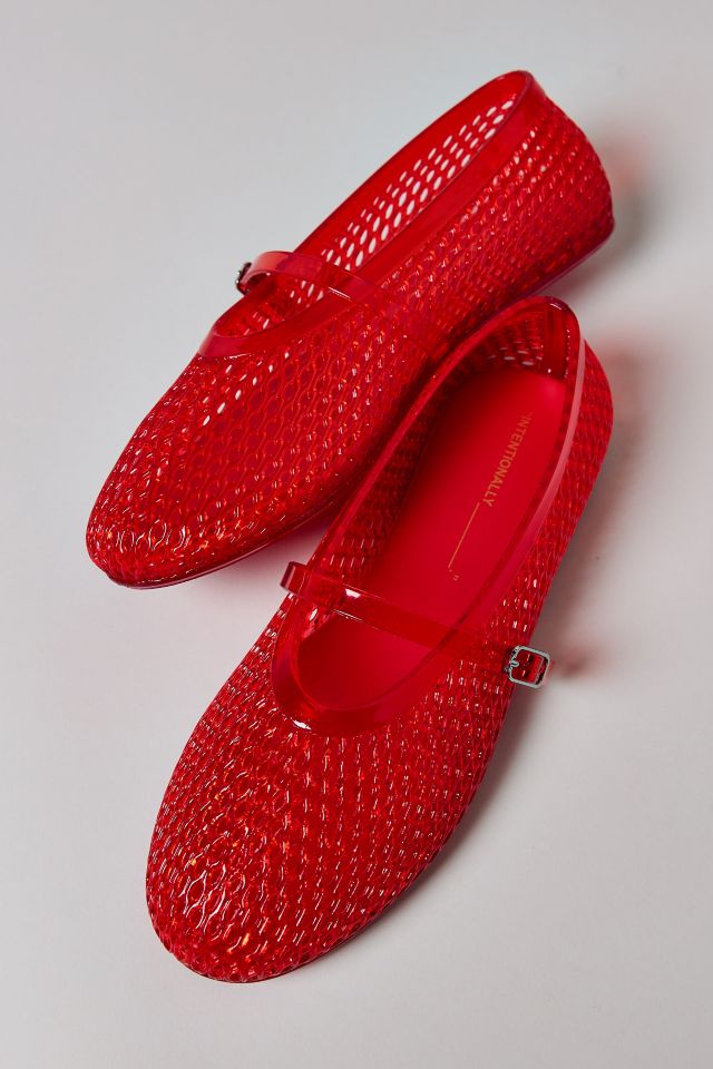 Intentionally Blank Classy Jelly Mary Jane Flat #1